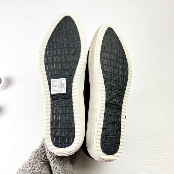 Mark Nason Los Angeles  Sneaker Women's 6 Slip On Holiday Black Gold Shoes - Picture 9 of 12